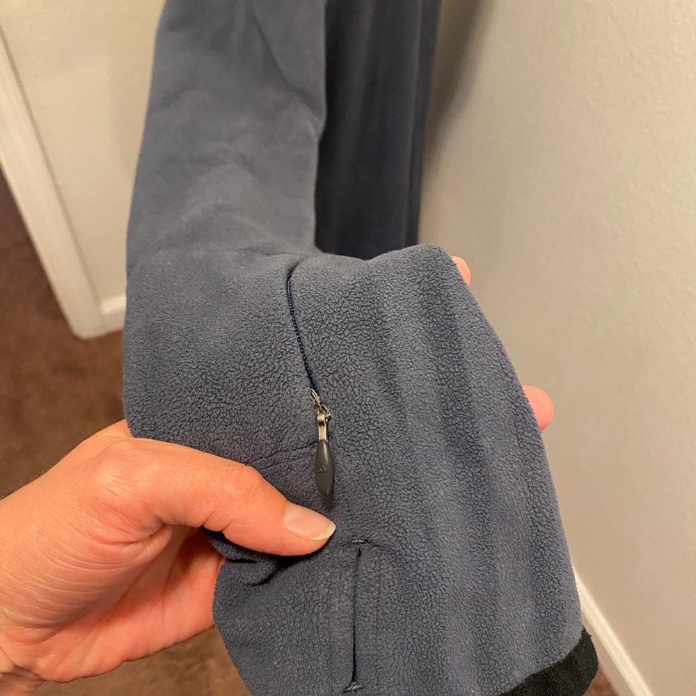 2 FOR $20 Adidas Blue Fleece Oversized Hoodie Tunic Pullover Thumbholes Size M - Picture 3 of 7